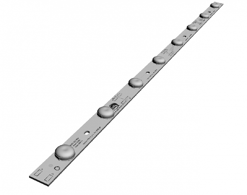 Светодиодный модуль LINE 470x15 AL1 2x4 3030 Lens 160deg 480 АРГОС-ЭЛЕКТРОН  по лучшей цене с доставкой - интернет-магазин Прогрессивные решения