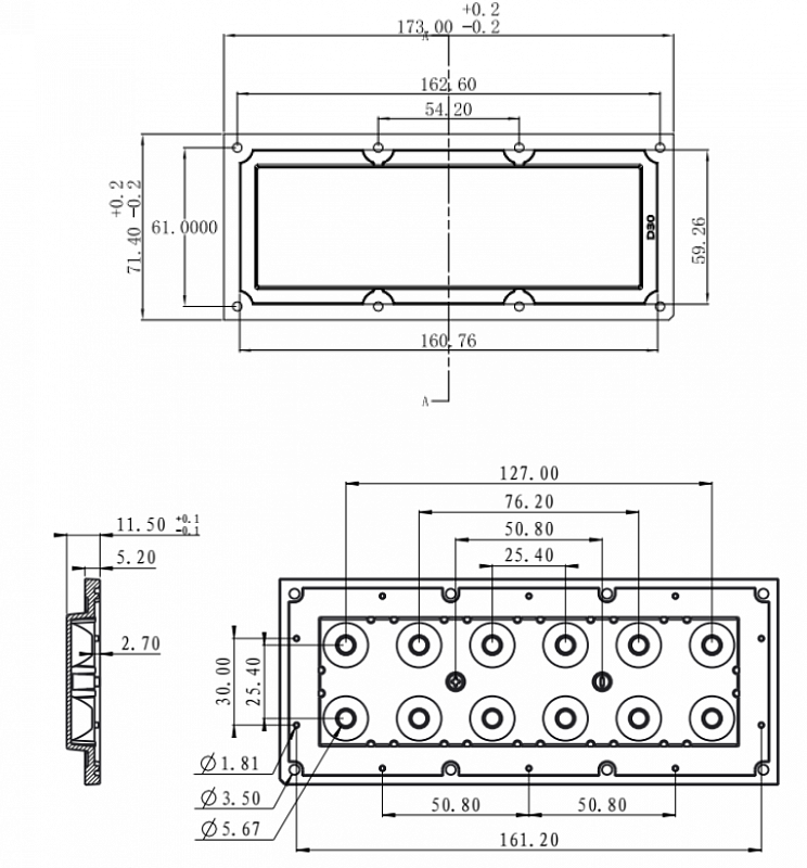 Вторичная оптика DK173-12H1-30deg (2x6-Dk 30deg) с уплотнителем АРГОС-ЭЛЕКТРОН  по лучшей цене с доставкой - интернет-магазин Прогрессивные решения