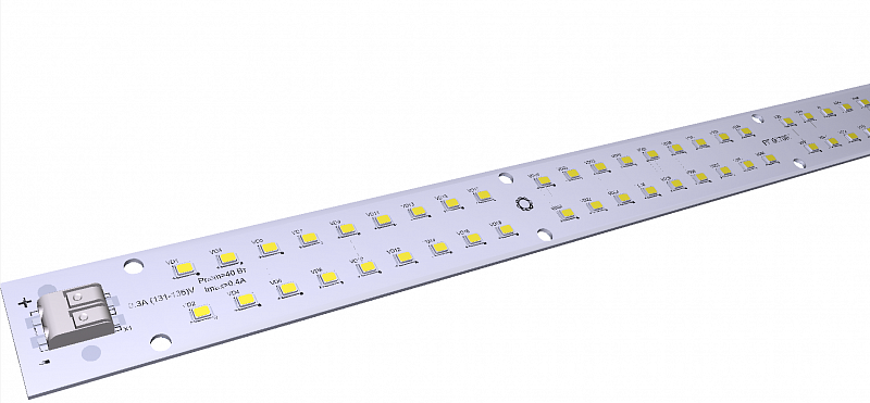 Светодиодный модуль Module 440x23 2x45 AL1.5 2835 840 DL250 АРГОС-ЭЛЕКТРОН  по лучшей цене с доставкой - интернет-магазин Прогрессивные решения