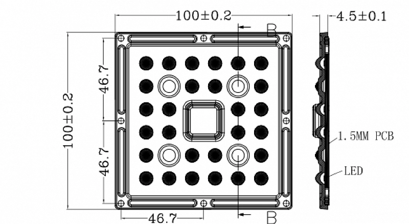 Вторичная оптика DK100-28H1-60deg (Dk 60deg) с уплотнителем АРГОС-ЭЛЕКТРОН  по лучшей цене с доставкой - интернет-магазин Прогрессивные решения