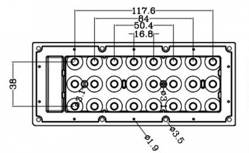 Вторичная оптика DK-173-30-TP-24H1-5050 с уплотнителем АРГОС-ЭЛЕКТРОН  по лучшей цене с доставкой - интернет-магазин Прогрессивные решения